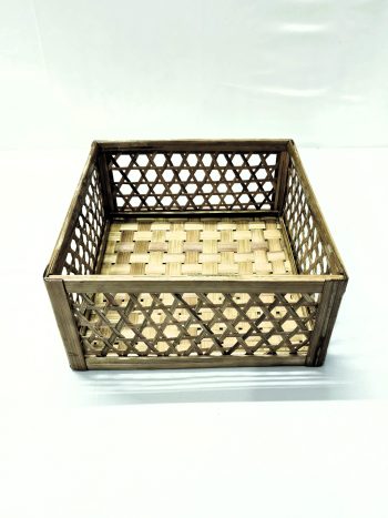 Handcrafted rectangular basket | Storage Basket for Fruits & Vegetables